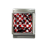 Emo Checker Graffiti Italian Charm (13mm)