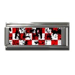Emo Checker Graffiti Superlink Italian Charm (9mm)