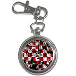 Emo Checker Graffiti Key Chain Watch
