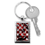 Emo Checker Graffiti Key Chain (Rectangle)