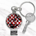 Emo Checker Graffiti Nail Clippers Key Chain
