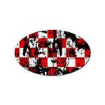 Emo Checker Graffiti Sticker Oval (100 pack)