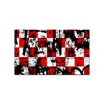 Emo Checker Graffiti Sticker Rectangular (10 pack)