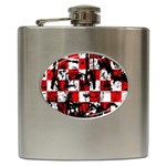 Emo Checker Graffiti Hip Flask (6 oz)