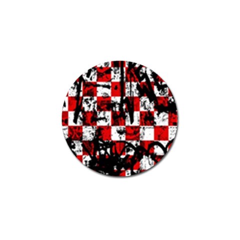 Emo Checker Graffiti Golf Ball Marker (4 pack) from ArtsNow.com Front