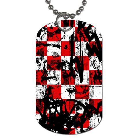 Emo Checker Graffiti Dog Tag (Two Sides) from ArtsNow.com Front