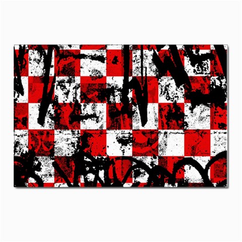 Emo Checker Graffiti Postcard 4 x 6  (Pkg of 10) from ArtsNow.com Front