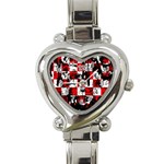 Emo Checker Graffiti Heart Italian Charm Watch