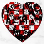 Emo Checker Graffiti Jigsaw Puzzle (Heart)