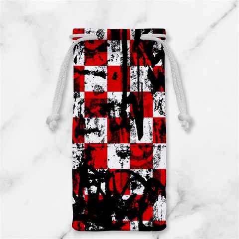 Emo Checker Graffiti Jewelry Bag from ArtsNow.com Front