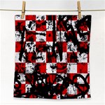 Emo Checker Graffiti Face Towel