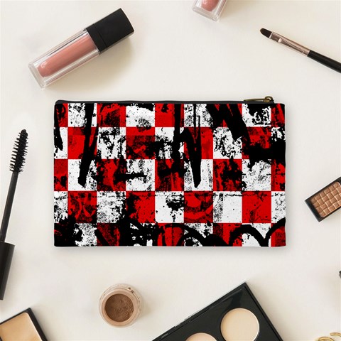 Emo Checker Graffiti Cosmetic Bag (Medium) from ArtsNow.com Back