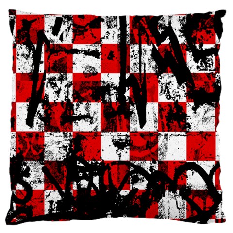 Emo Checker Graffiti Large Cushion Case (Two Sides) from ArtsNow.com Front