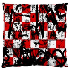 Emo Checker Graffiti Large Cushion Case (Two Sides) from ArtsNow.com Front