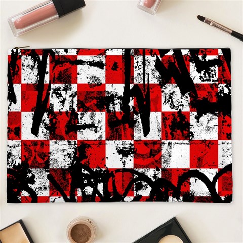 Emo Checker Graffiti Cosmetic Bag (XXL) from ArtsNow.com Front