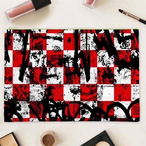 Emo Checker Graffiti Cosmetic Bag (XXL) from ArtsNow.com Front