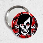 Emo Girl Skull 2.25  Handbag Mirror