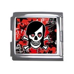 Emo Girl Skull Mega Link Italian Charm (18mm)