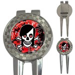 Emo Girl Skull 3-in-1 Golf Divot