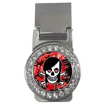 Emo Girl Skull Money Clip (CZ)