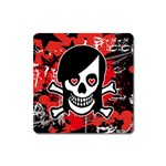 Emo Girl Skull Magnet (Square)