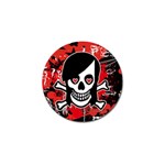 Emo Girl Skull Golf Ball Marker