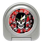 Emo Girl Skull Travel Alarm Clock