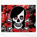 Emo Girl Skull Jigsaw Puzzle (Rectangular)