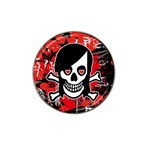 Emo Girl Skull Hat Clip Ball Marker