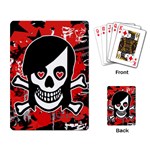 Emo Girl Skull Playing Cards Single Design