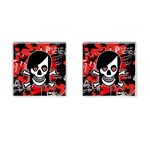 Emo Girl Skull Cufflinks (Square)