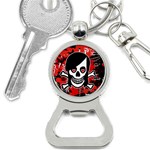 Emo Girl Skull Bottle Opener Key Chain