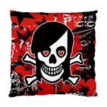 Emo Girl Skull Cushion Case (One Side)