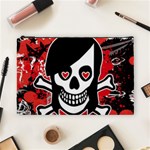 Emo Girl Skull Cosmetic Bag (Large)