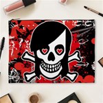 Emo Girl Skull Cosmetic Bag (XL)