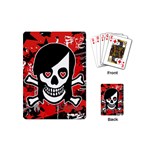 Emo Girl Skull Playing Cards (Mini)