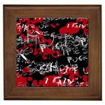 Emo Graffiti Framed Tile