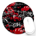 Emo Graffiti Round Mousepad