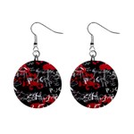 Emo Graffiti 1  Button Earrings