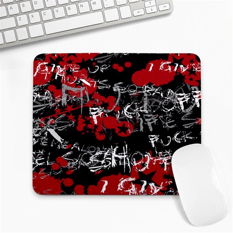 Emo Graffiti Large Mousepad from ArtsNow.com Front