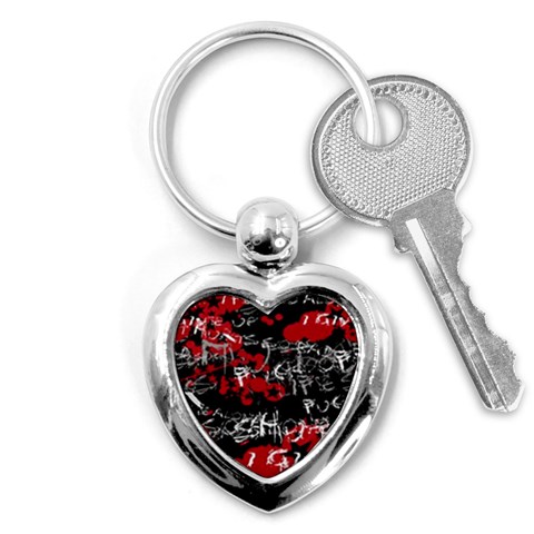 Emo Graffiti Key Chain (Heart) from ArtsNow.com Front