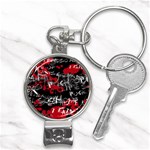 Emo Graffiti Nail Clippers Key Chain