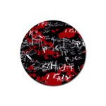 Emo Graffiti Rubber Coaster (Round)