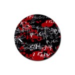 Emo Graffiti Rubber Round Coaster (4 pack)
