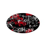 Emo Graffiti Sticker (Oval)