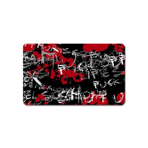 Emo Graffiti Magnet (Name Card) from ArtsNow.com Front