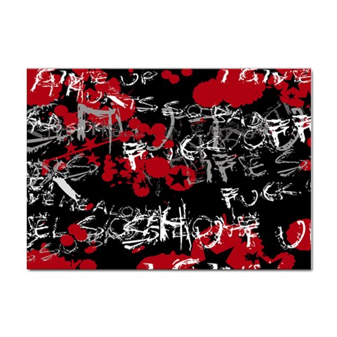 Emo Graffiti Sticker A4 (10 pack) from ArtsNow.com Front
