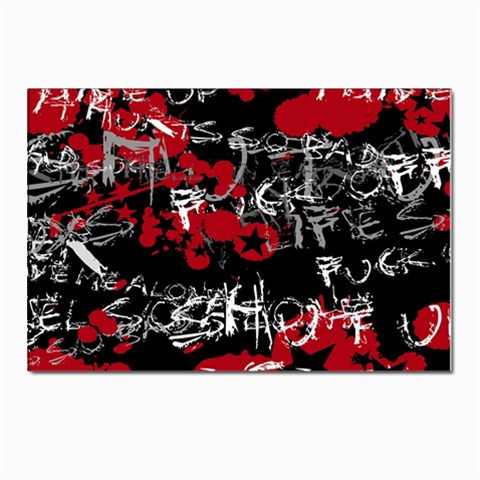Emo Graffiti Postcard 4 x 6  (Pkg of 10) from ArtsNow.com Front