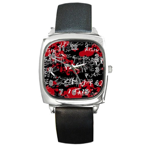 Emo Graffiti Square Metal Watch from ArtsNow.com Front
