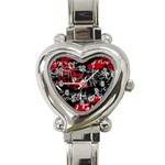 Emo Graffiti Heart Italian Charm Watch